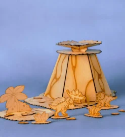 Crateit Kreasæt - Dinosaur - Træ - Flugt fra Vulkanen