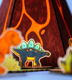 Crateit Kreasæt - Dinosaur - Træ - Flugt fra Vulkanen