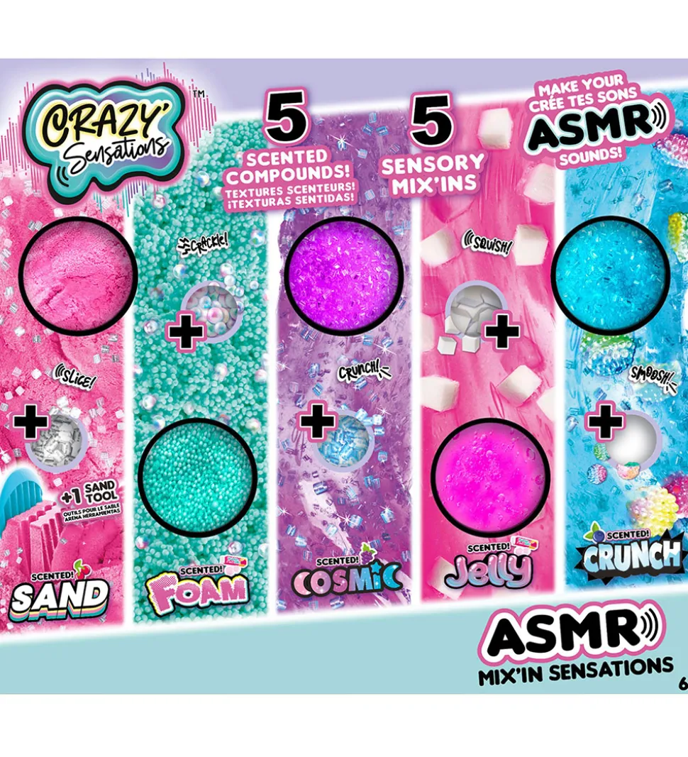 Crazy Sensations Sæt - ASMR - Mix 'In Sensations - 5 stk.
