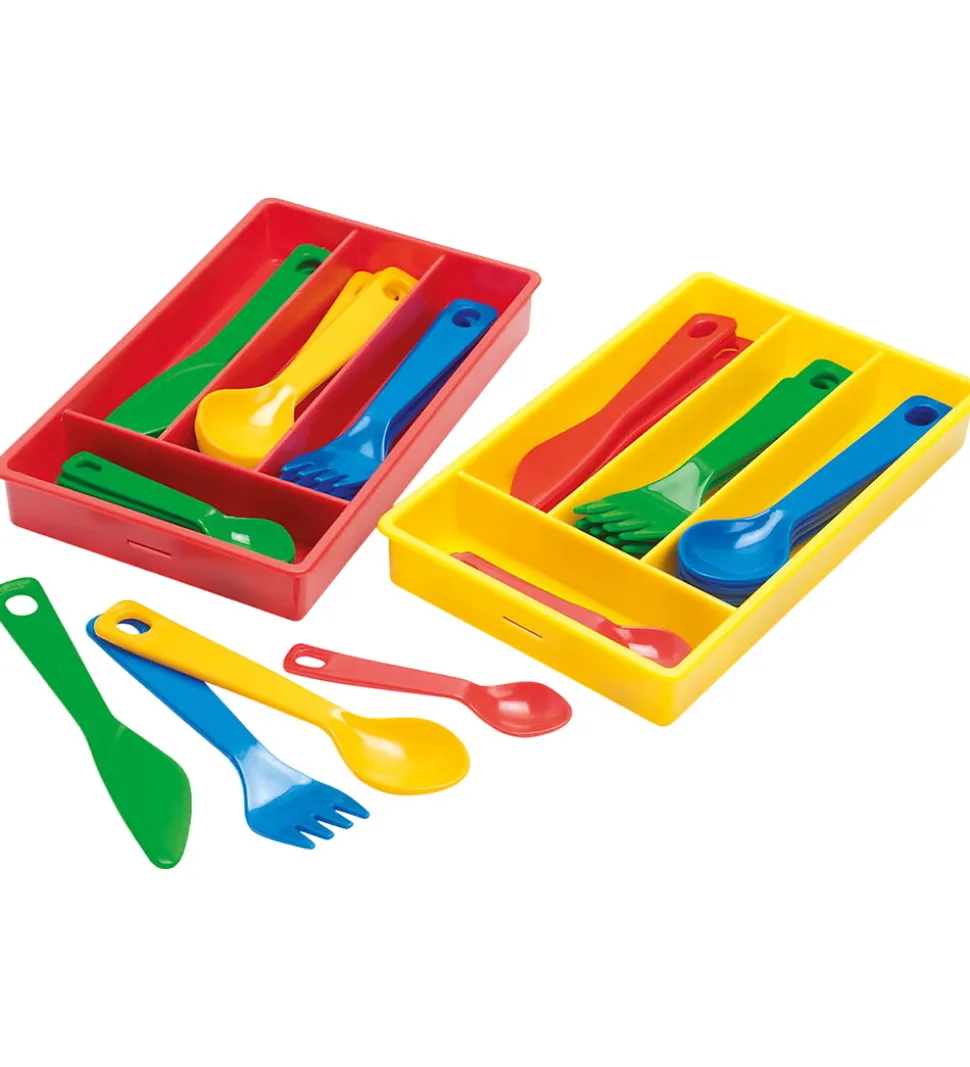 Dantoy Bestikkasse - My Little Kitchen - 17 dele - Assorteret