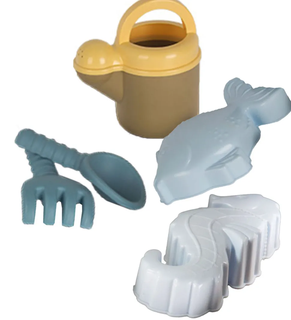 Dantoy BIO Plastic Sandsæt - 4 Dele - Grøn/Blå