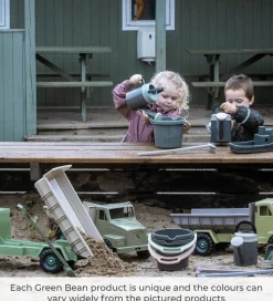 Dantoy Green Bean Spand m. Hældetud - Assorterede Jordfarver