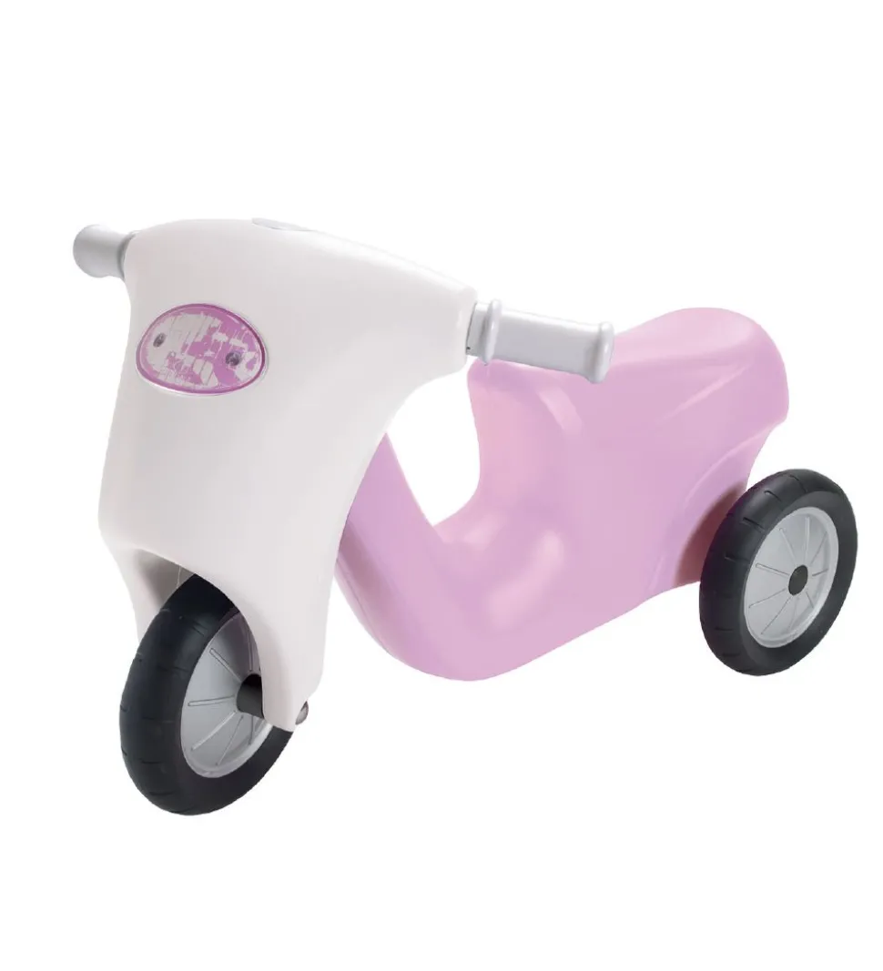 Dantoy Scooter m. Gummihjul - Rosa/Hvid