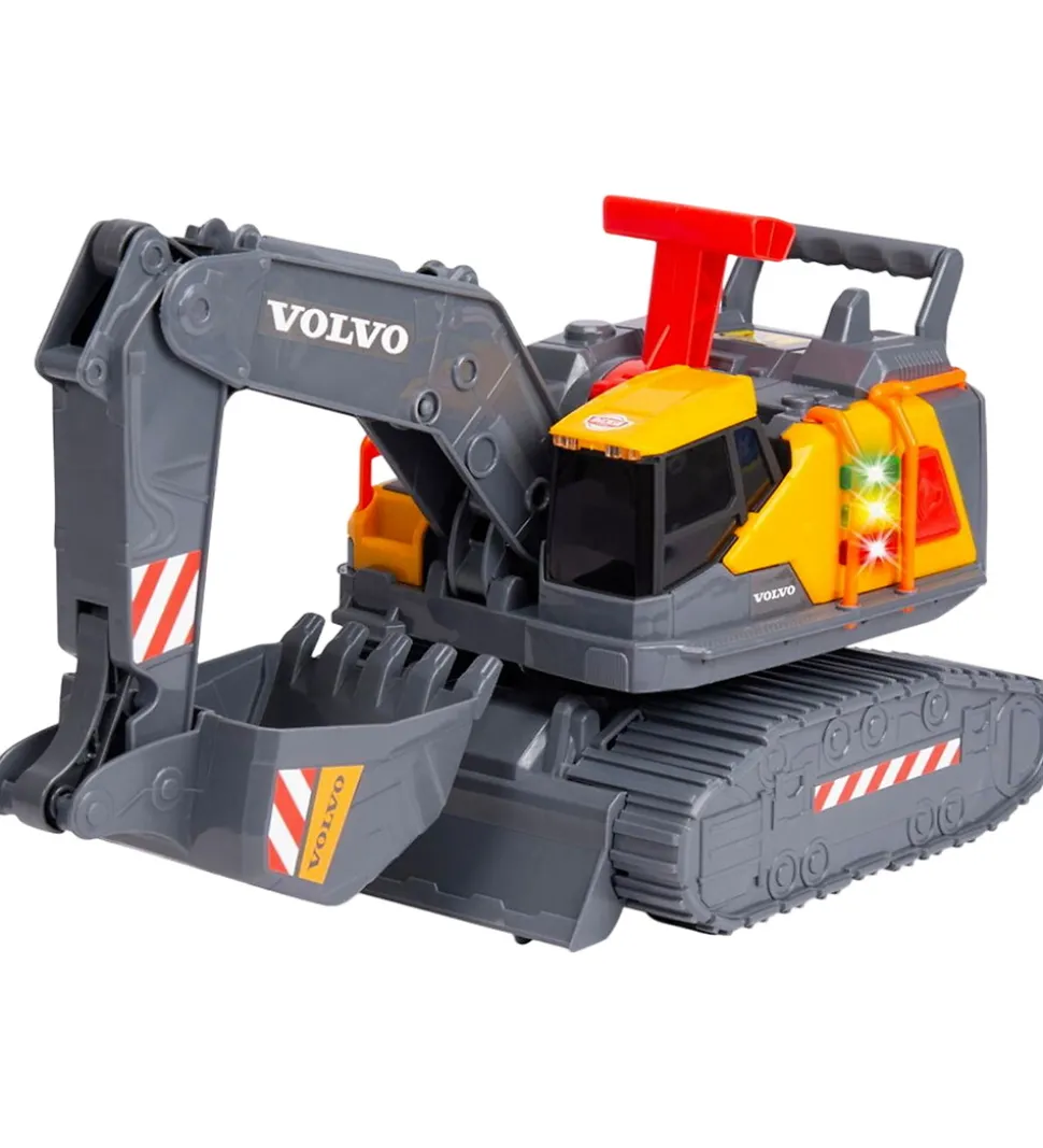 Dickie Toys Arbejdsmaskine - Power Excavator - Lys/Lyd