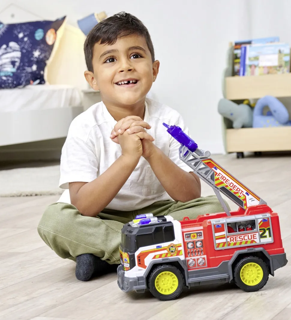 Dickie Toys Bil - Fire Rescue Unit - Lys/Lyd