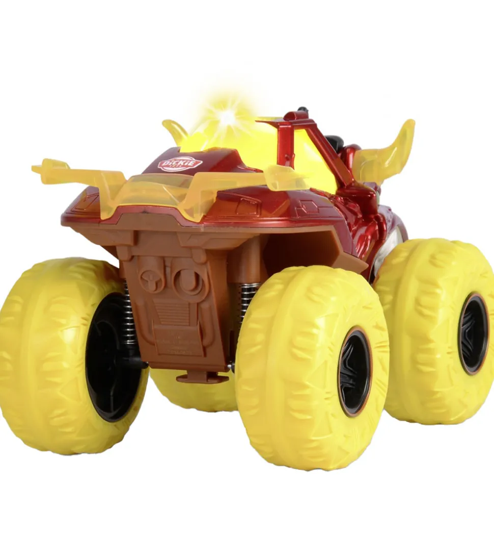 Dickie Toys Bil - Flaming Fire Monster - Lys/Lyd