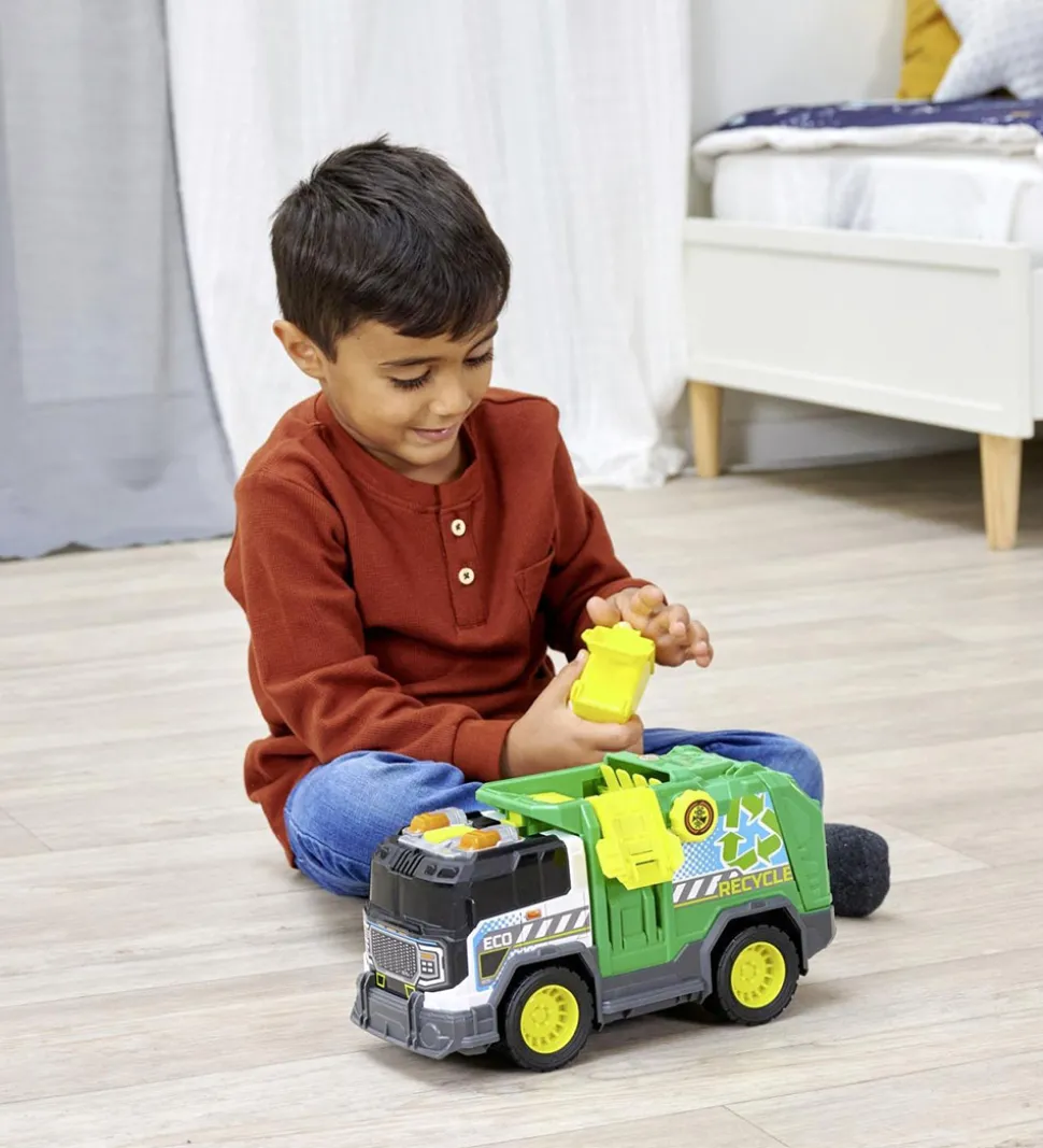 Dickie Toys Bil - Recycle Truck - Lys/Lyd