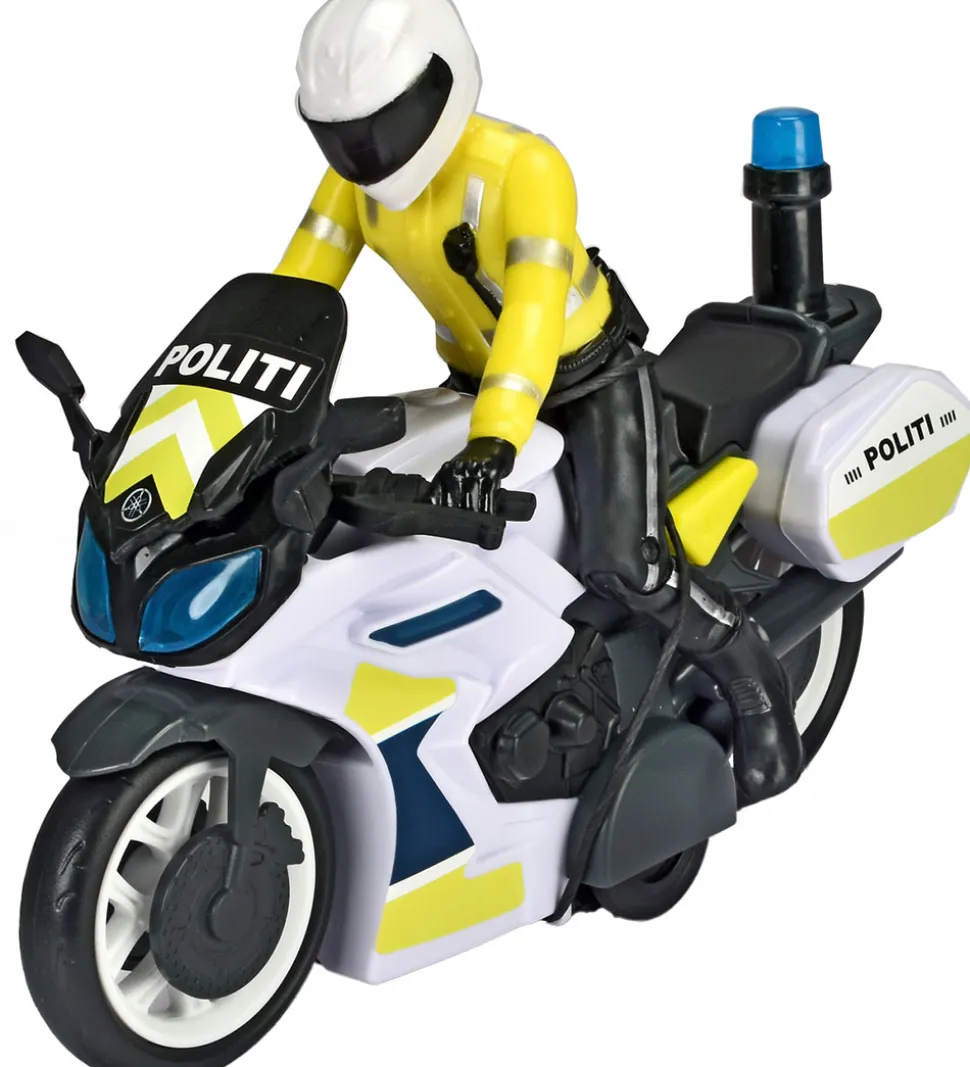 Dickie Toys Politimotorcykel m. Figur - Yamaha - Lys/Lyd