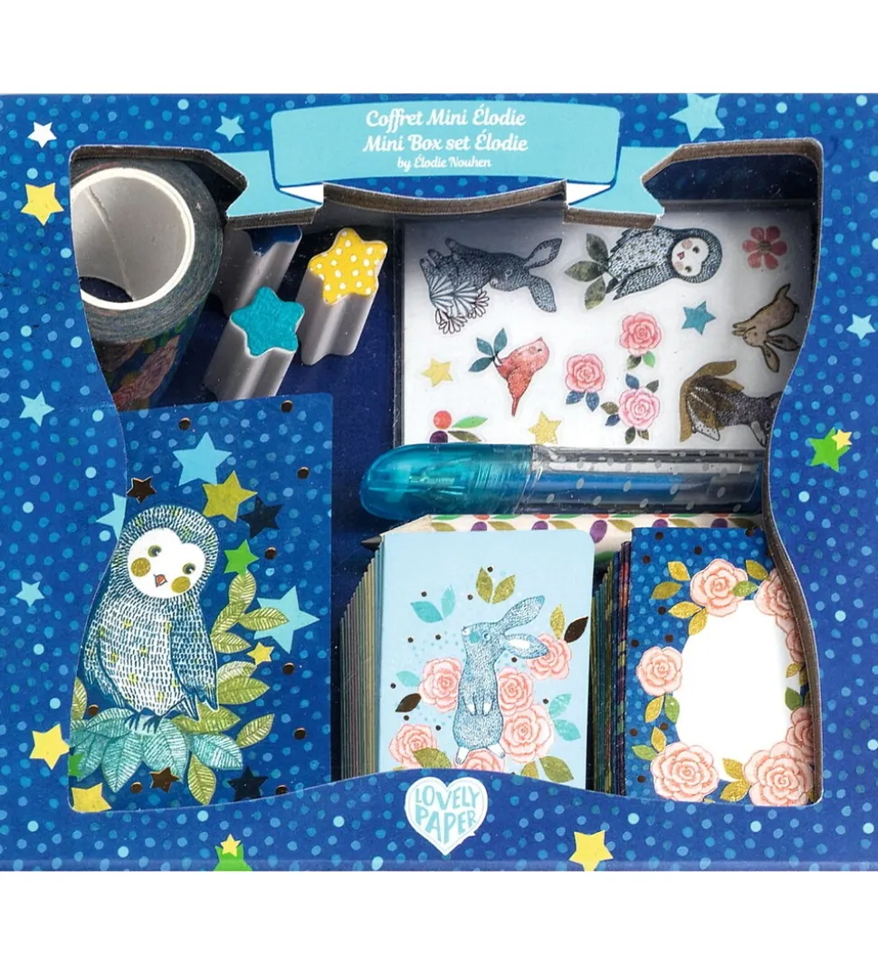 Djeco Brevpapir - 22 Dele - Mini Elodie