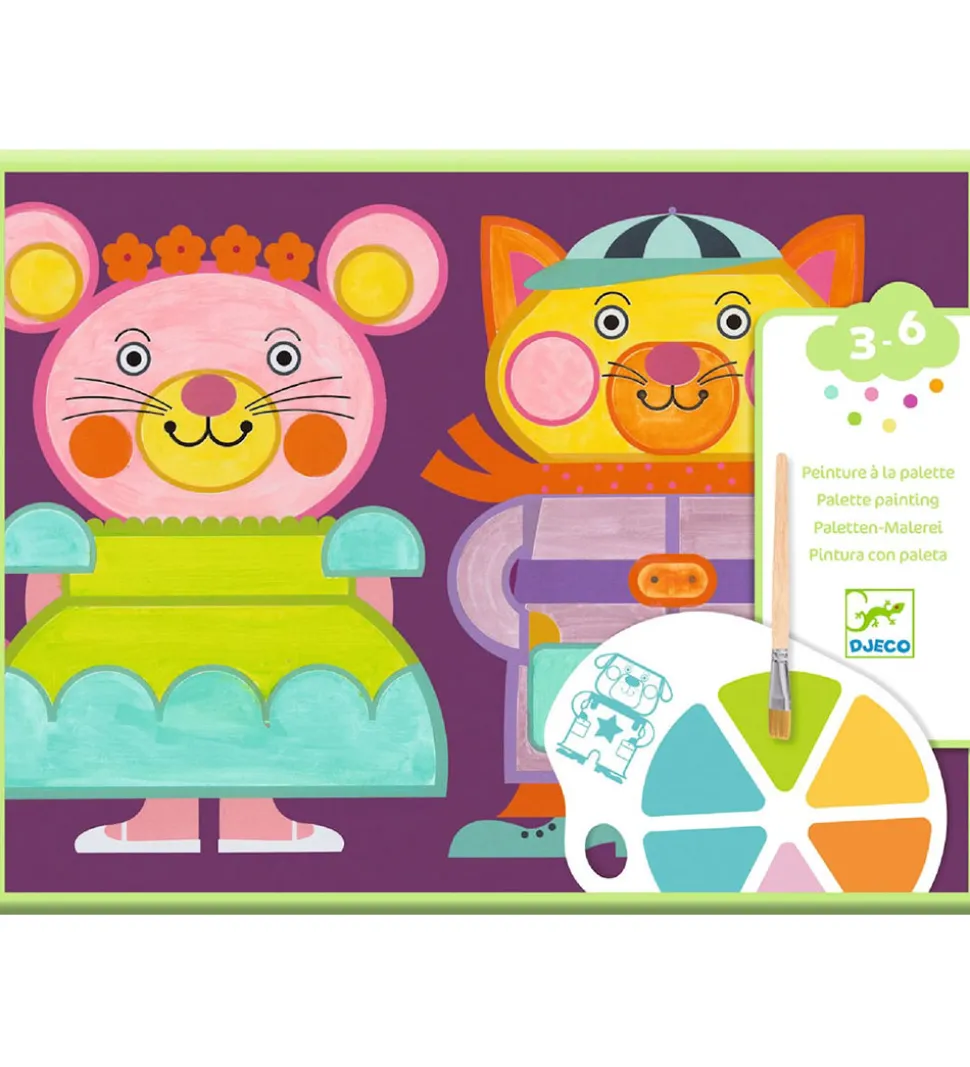 Djeco Farvesæt - Palette Painting - Chubby Cheeks