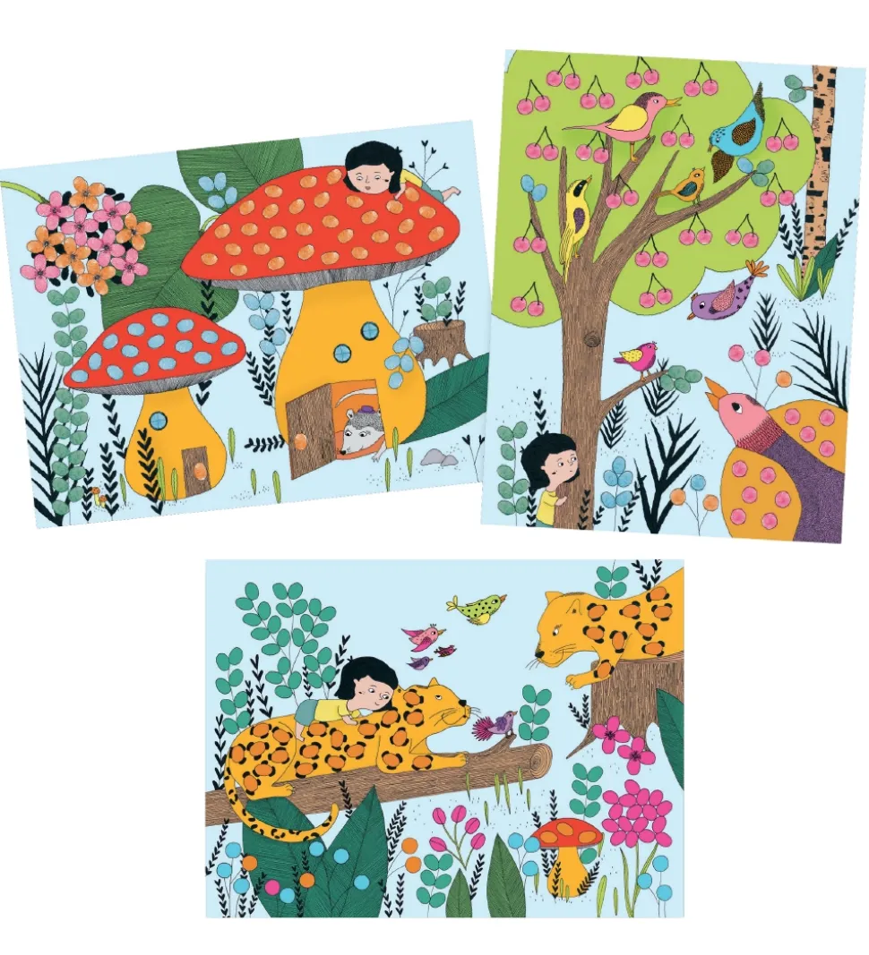 Djeco Fingermaling - Sæt - Jungle