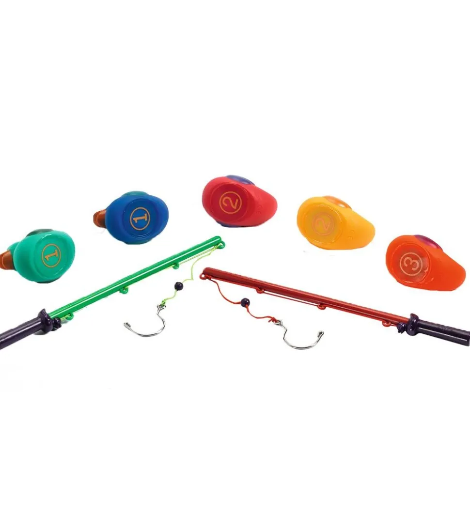 Djeco Fiskespil - Regnbuefarvet Badeænder