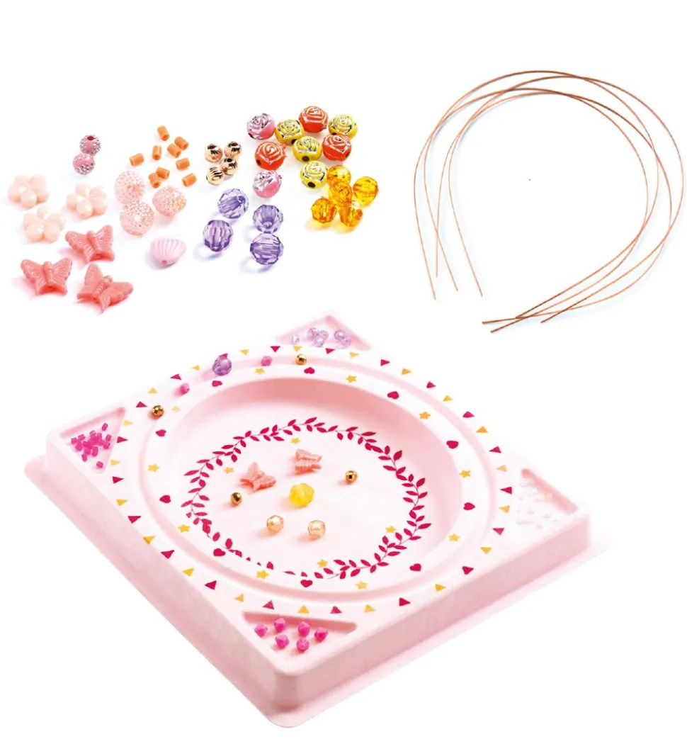 Djeco Hårbøjlesæt m. Monteringsplade - Jewels to Create