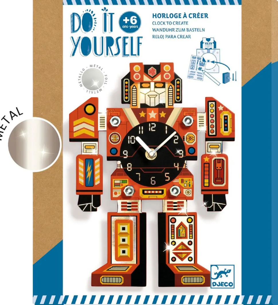 Djeco Kreasæt - DIY Ur - Robotime