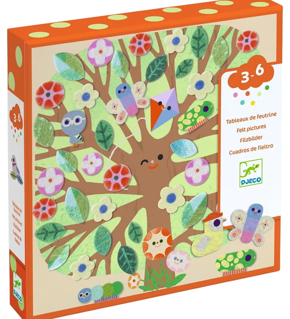 Djeco Kreasæt - Filtbilleder - Gennem Årstiderne