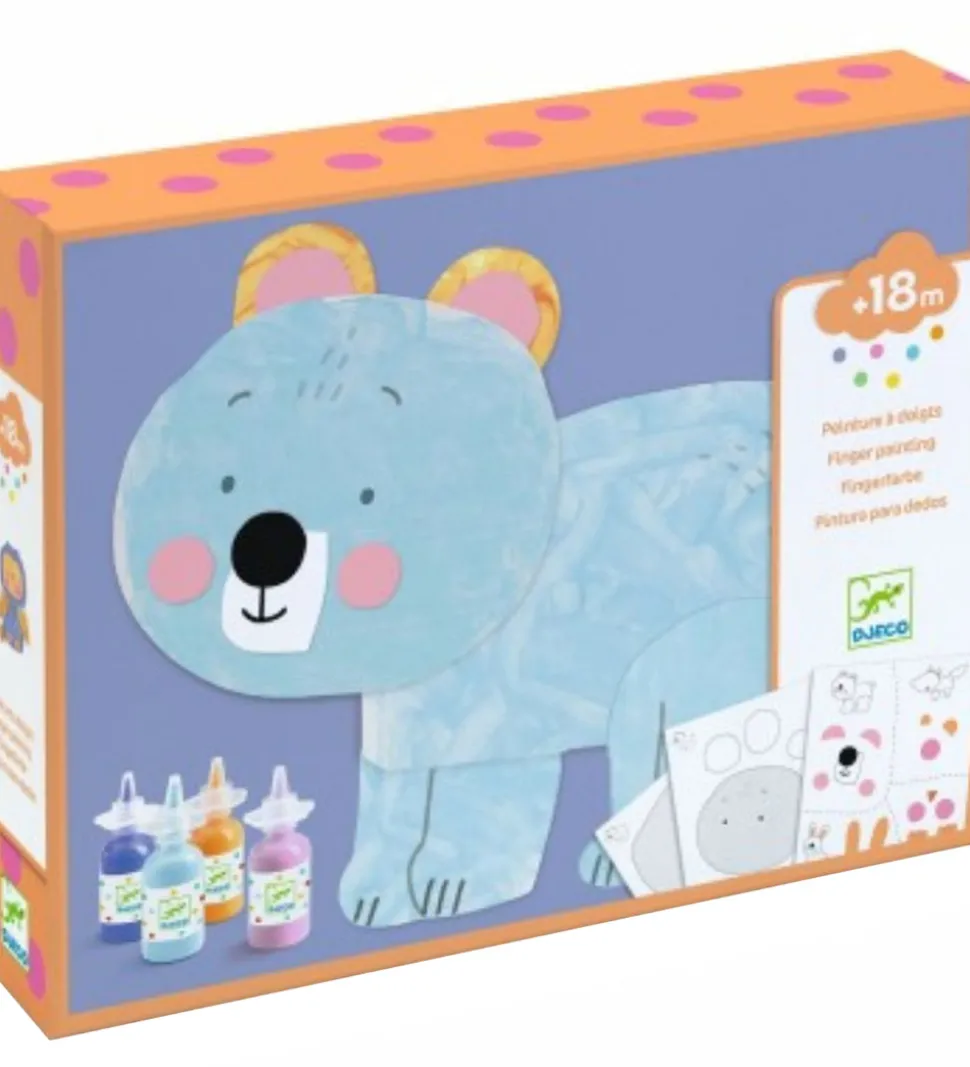 Djeco Kreasæt - Fingermaling - Messy Fun