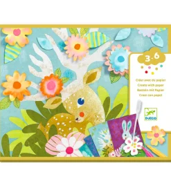 Djeco Kreasæt - Kreativ Med Papir m. Trækpapir