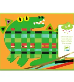 Djeco Kreasæt - Papir Flet - Dyr