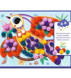 Djeco Kreasæt - POMPOMS Collage - Atelier Pompoms