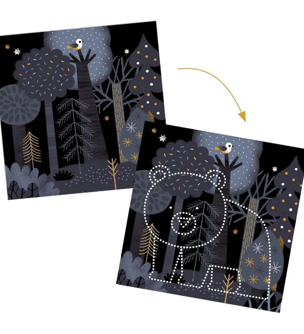 Djeco Kreasæt - Prikning - Dyr