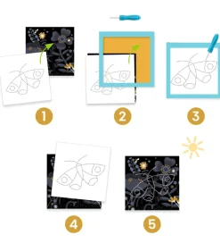 Djeco Kreasæt - Prikning - Dyr