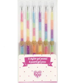 Djeco Kuglepenne - 6 Stk. - Stylos Gel Fluo