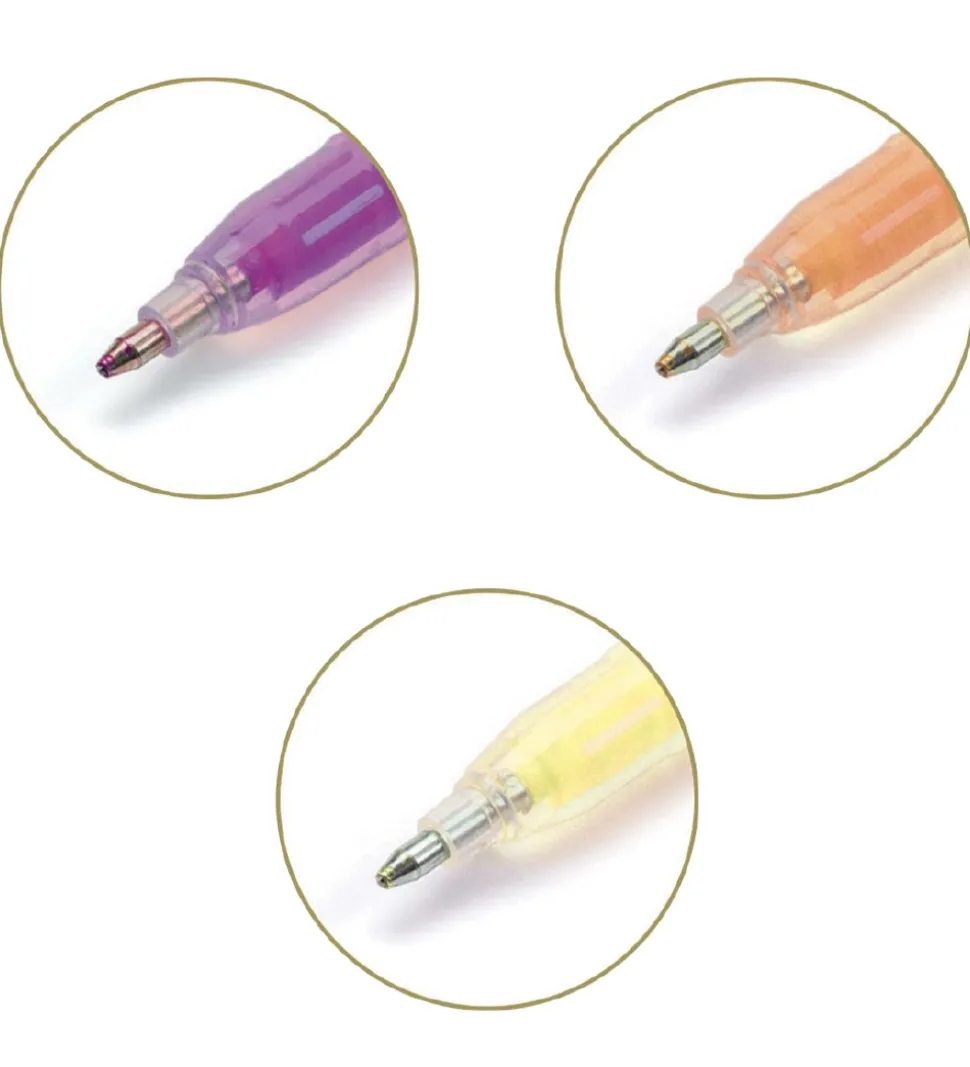Djeco Kuglepenne - 6 Stk. - Stylos Gel Fluo
