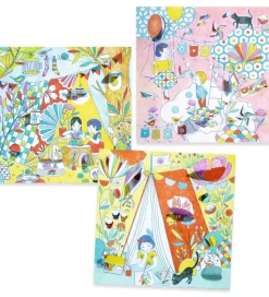 Djeco Maleark m. Små Døre - Les Cabanes De Nina