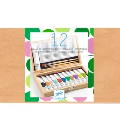 Djeco Malingsæt - 12 Farver - Artist's Box