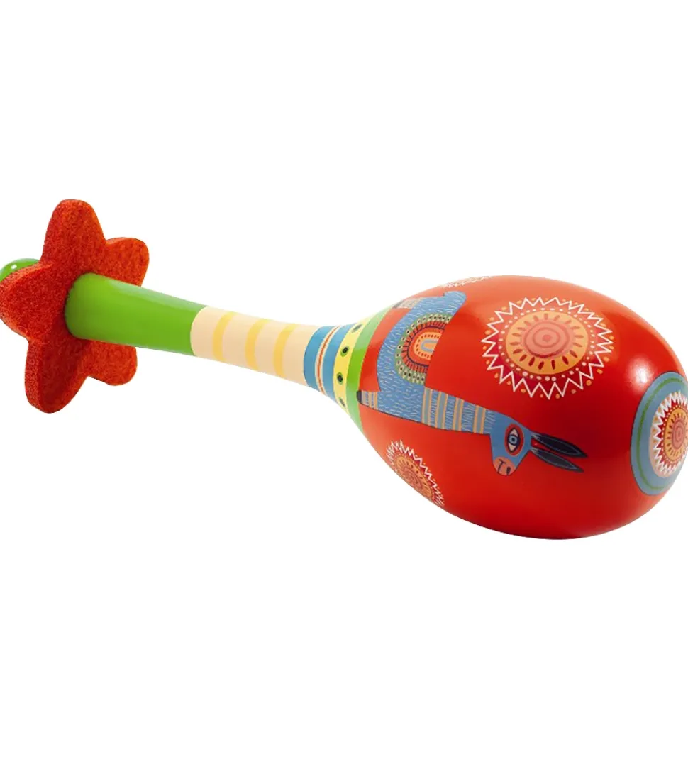 Djeco Maraca - 17 cm - Rød