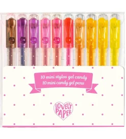 Djeco Mini Kuglepenne - 10 stk. - Gel - Candy