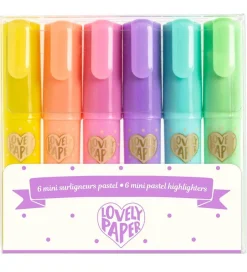 Djeco Mini Overstregningstuscher - 6 stk. - Pastel
