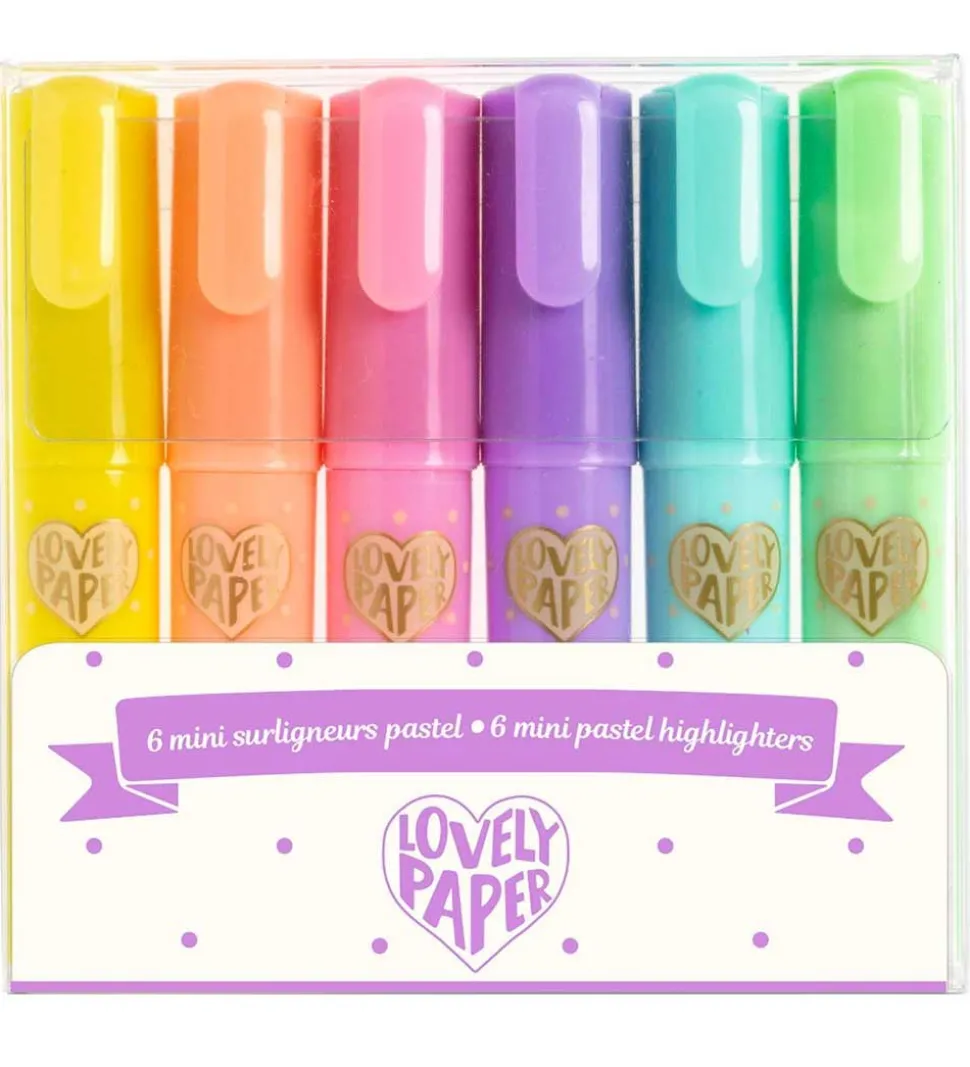 Djeco Mini Overstregningstuscher - 6 stk. - Pastel
