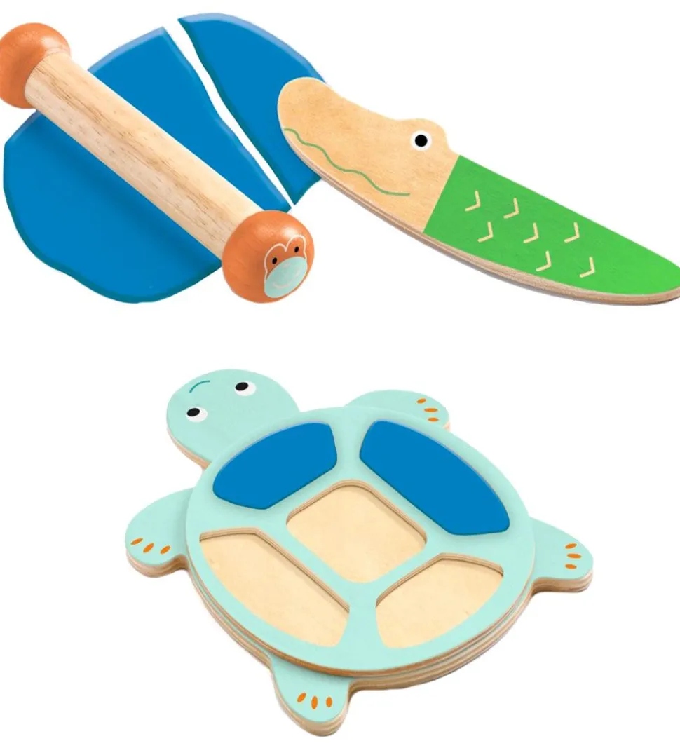 Djeco Modellervoks Med Form - Skildpadde