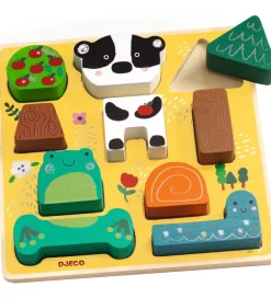 Djeco Puslespil - 10 Brikker - Træ Happy