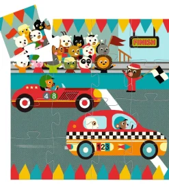 Djeco Puslespil - 16 Brikker - The Racing Car