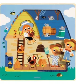 Djeco Puslespil - 3-lag - Hos Moo