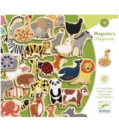 Djeco Træmagneter - 36 stk. - Dyr