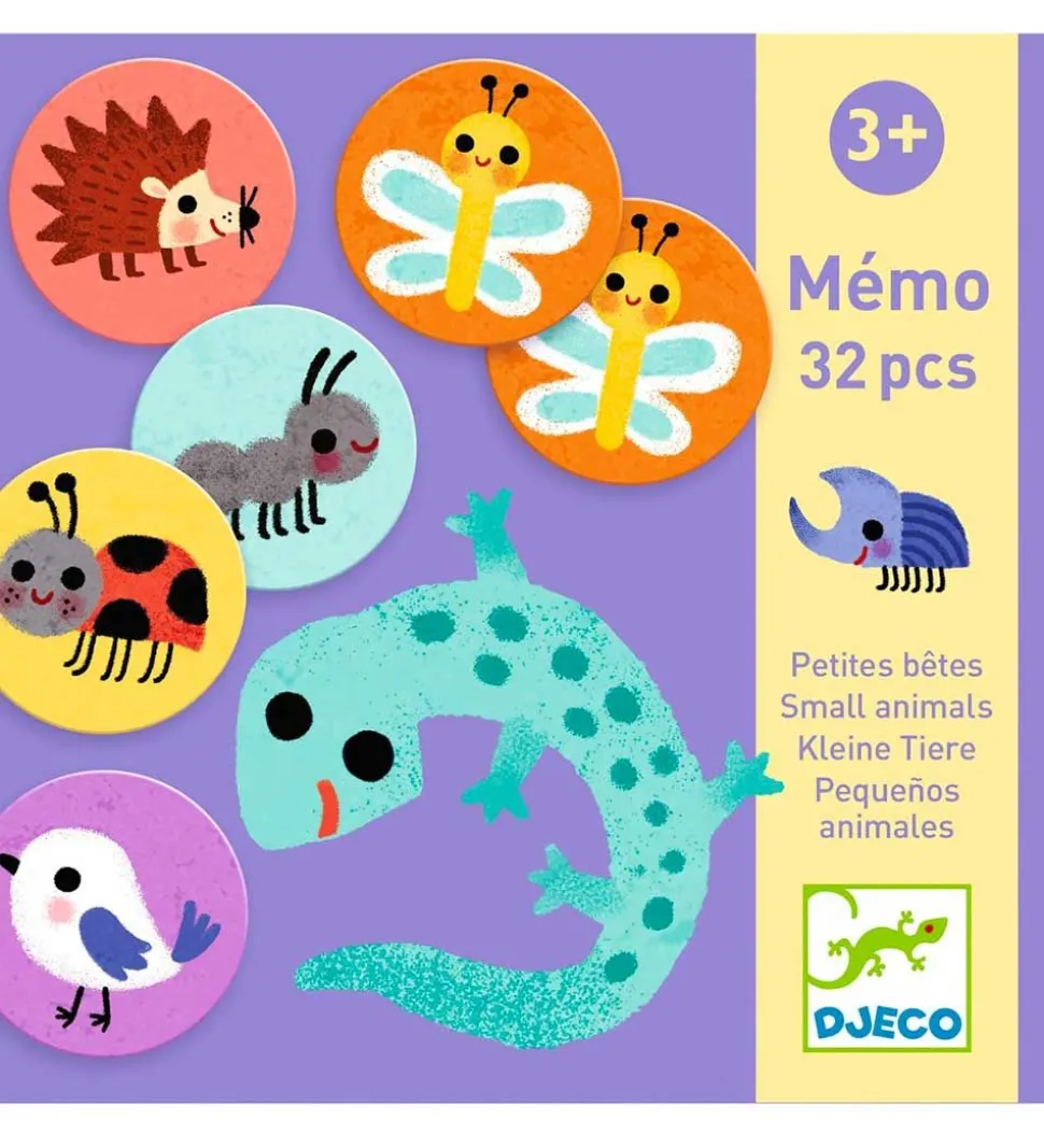 Djeco Vendespil - 32 brikker - Små Dyr