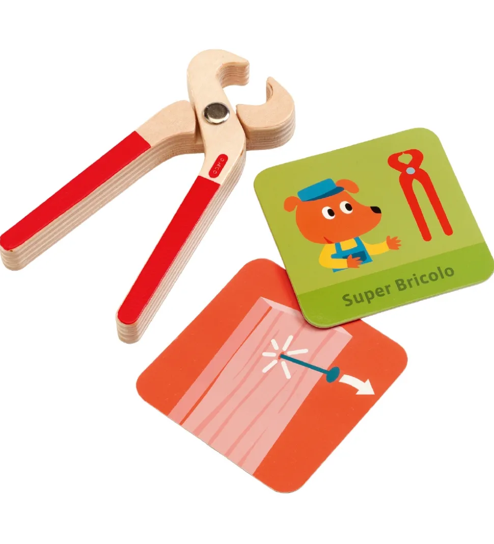 Djeco Værktøjskasse - Træ - Super Bricolo - Handyman