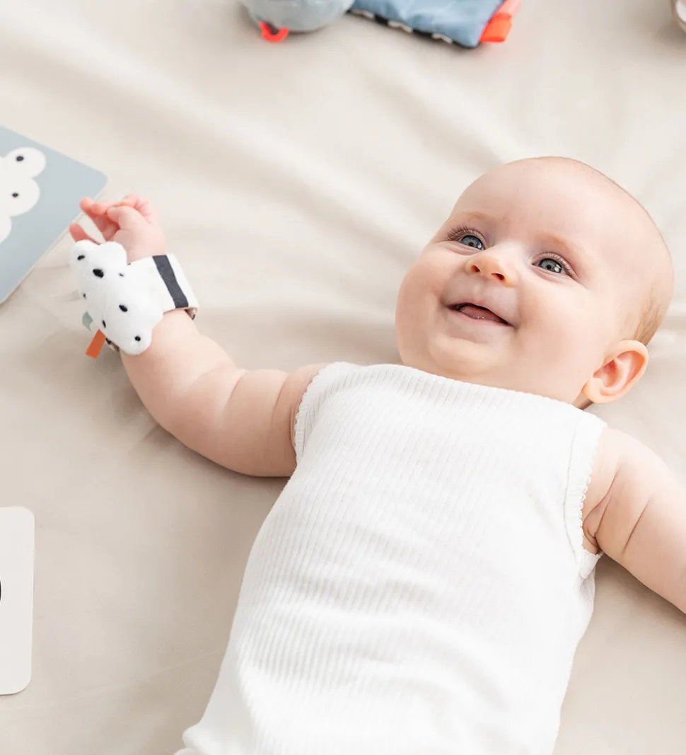 Done By Deer Håndledsranglesæt - 2-pak - Happy Clouds - Blå