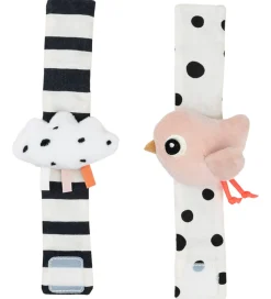 Done by Deer Håndledsranglesæt - 2-pak - Happy Clouds - Powder