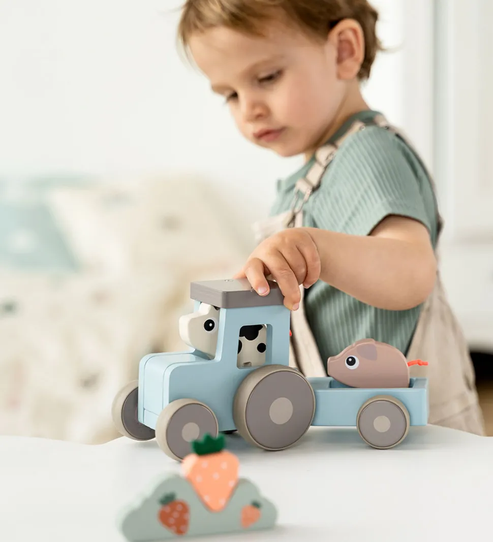 Done by Deer Traktor - Træ - Dotti - Tiny Farm - Blå