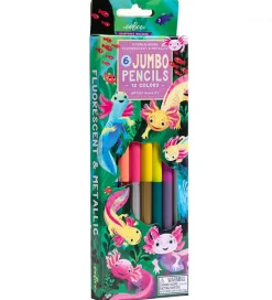 Eeboo Farveblyanter - 6 Stk. - Jumbo - Axolotl