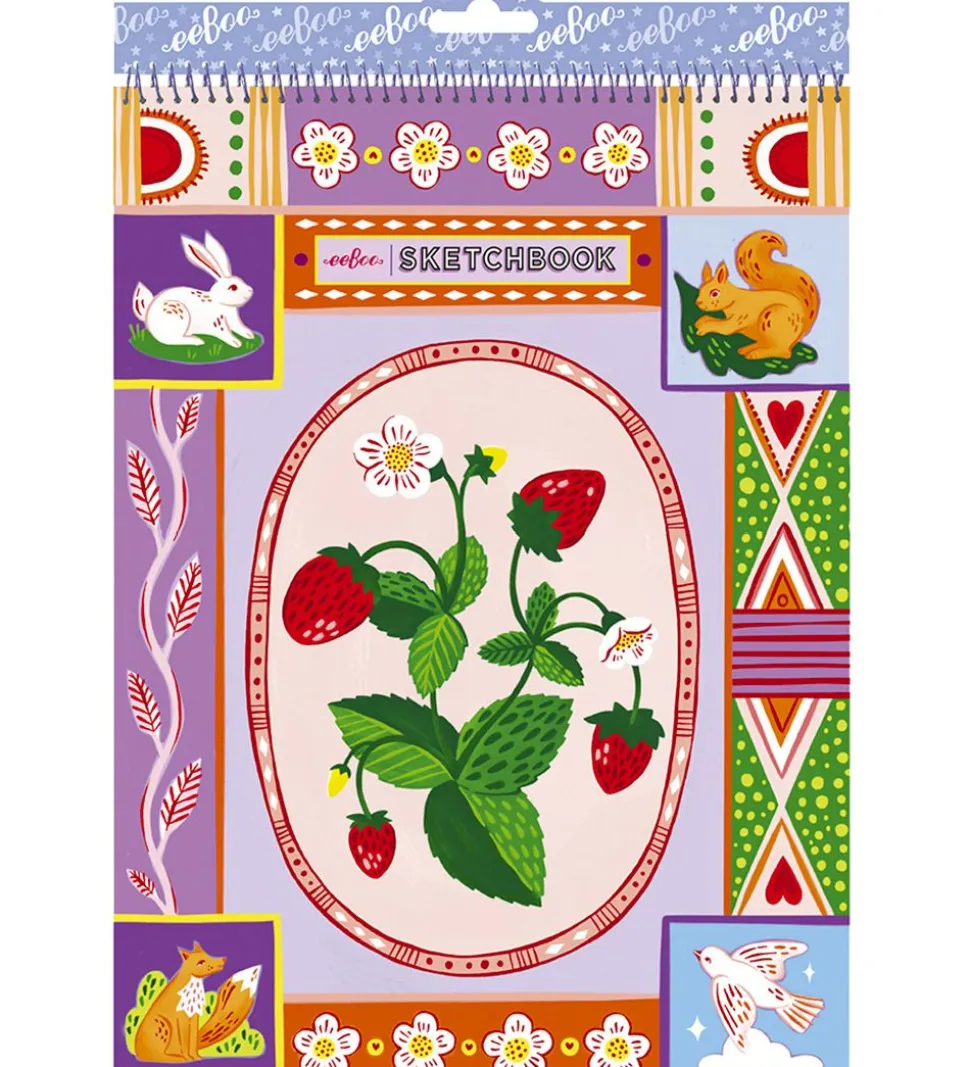 Eeboo Skitseblok - Jordbær