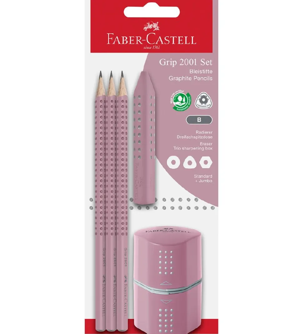 Faber-Castell Blyantsæt - 5 Dele - Rosa