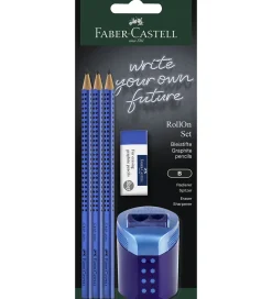 Faber-Castell Blyantsæt - Roll On - 5 Dele - Sky Blue