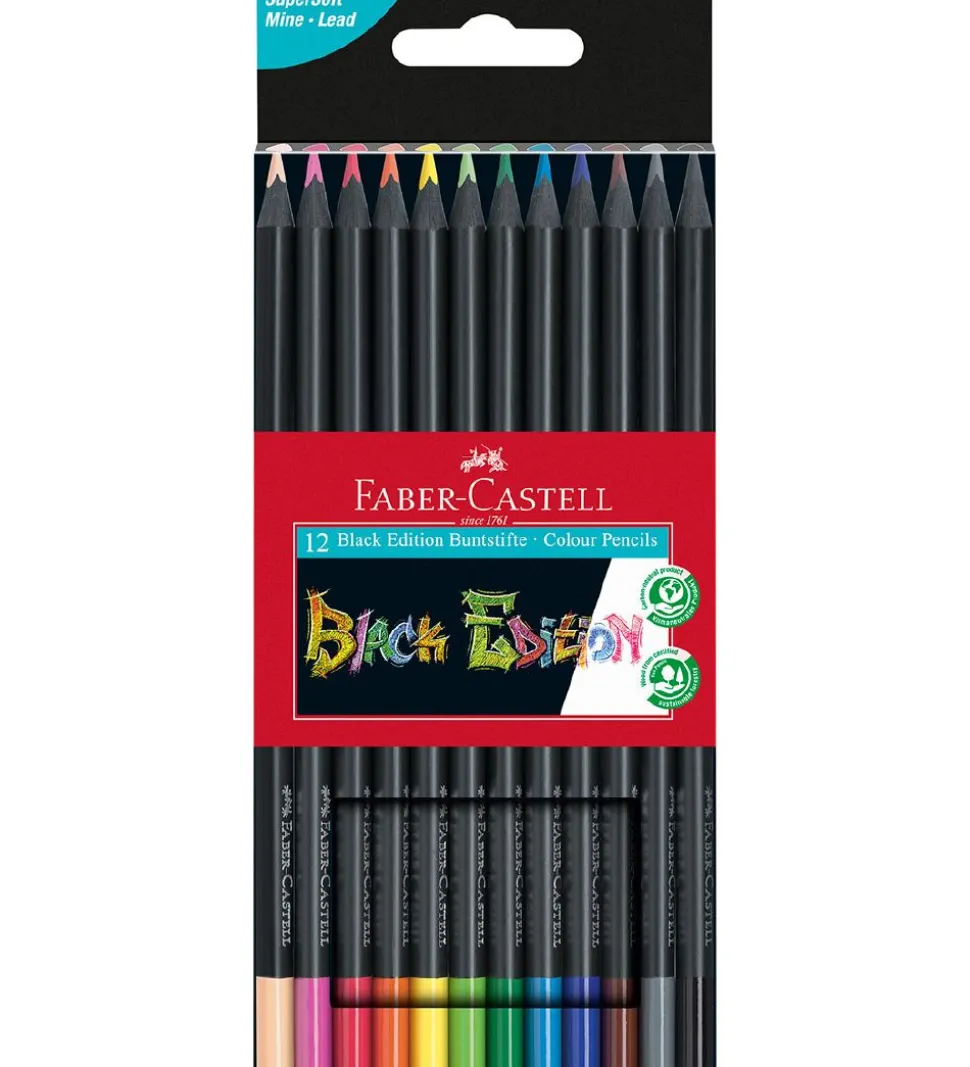 Faber-Castell Farveblyanter - 12 stk. - Trekantet - Multi