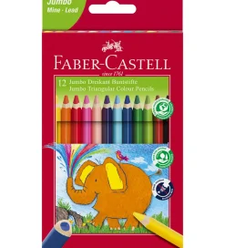 Faber-Castell Farveblyanter - Trekantet - Jumbo - 5,4 mm - 12 st