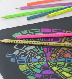 Faber-Castell Farveblyanter - Grip - 12 stk - Pastel/Neon/Metall